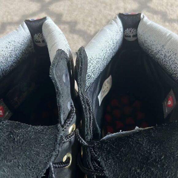 Timberland X NBA Toronto Raptors boys size 7 women size 9 Boots Black in GUC - Picture 7 of 10